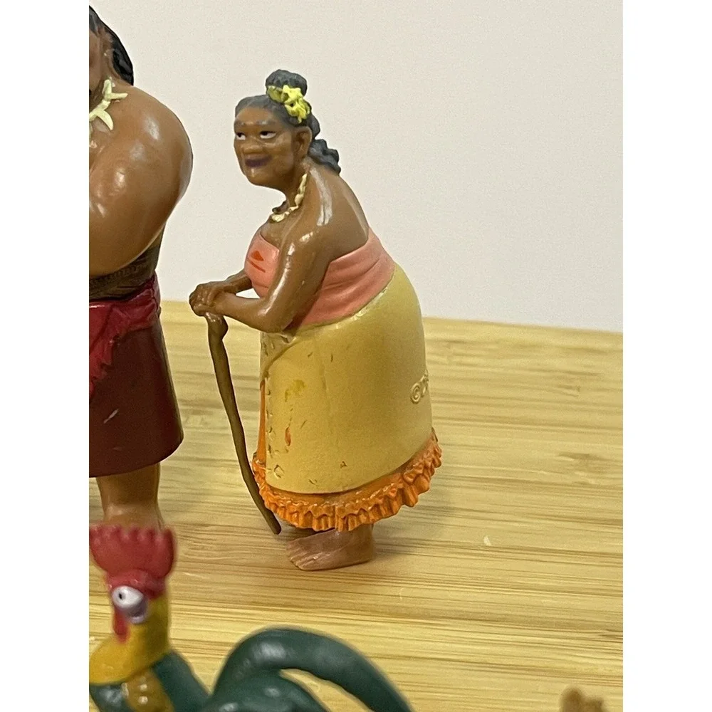 Disney Store Moana Playset Figures Cake Topper PVC‎ Toy Lot of 10 Figures